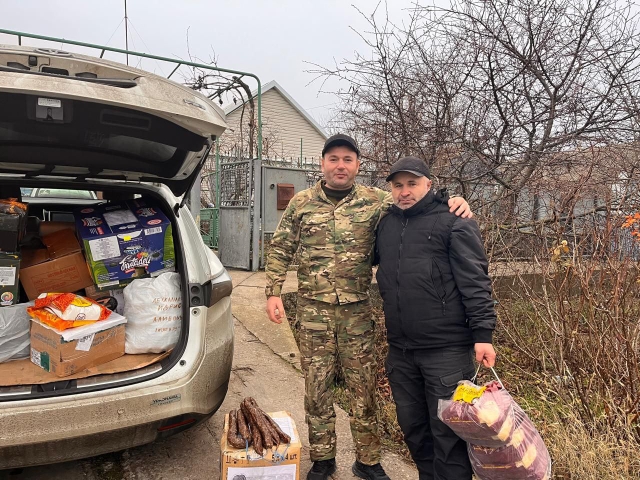 Далекий  путь  с новогодними  подарками  к бойцам СВО.
